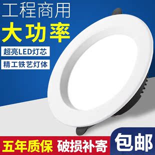 进口材质led筒灯嵌入式 20W 天花灯射灯洞灯孔灯客厅3W 12W