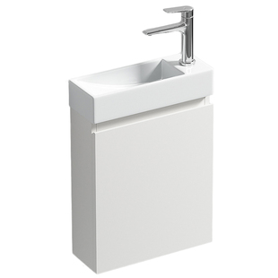 普奥勒迷你挂墙式洗手盆小户型小尺寸方形超小极窄陶瓷挂盆浴室柜