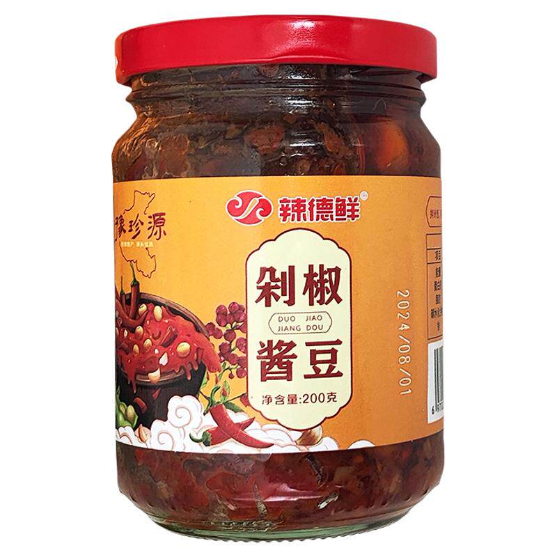 河南特产剁椒酱豆农家香辣黄豆酱