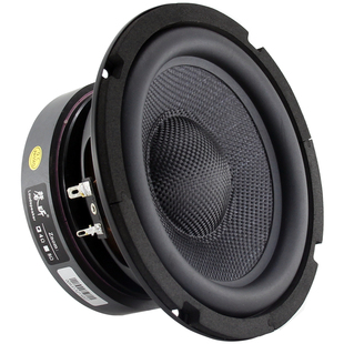 磬听6.5寸HIFI发烧级重低音炮纯音喇叭 玻纤编织音盆专业大钢炮圆