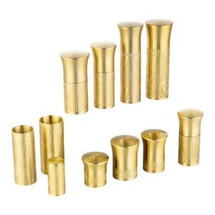 铝合金雕花铜套新中式实木家具铜帽沙发床椅扶手套铝合金雕花铜套