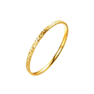 新款金包银碎碎冰手镯爆闪仿真黄金纯实心镯子网红送女友生日礼物