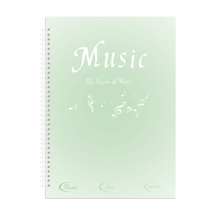 高级渐变色乐谱夹可改谱钢琴乐谱册琴夹不反光简约试卷收纳夹架子鼓乐团合唱团专用歌谱夹儿童古筝音乐乐谱夹