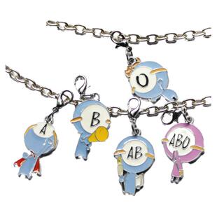 现货ABO血型君合金属挂件4坠机绳 日本动漫钥匙扣周边 纪念品礼物