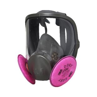 3M6800+2097防尘毒全面具P100滤芯防金属电焊烟有机蒸汽氯气异味