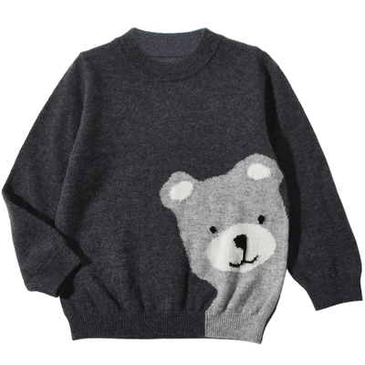 儿童羊绒毛衣男童女童单股中性