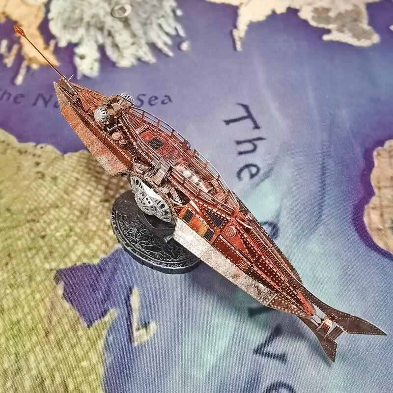 钢模像全金属不锈钢DIY拼装号模型胶鹦鹉螺拼图3D立体免彩色