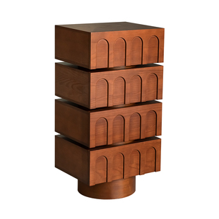 homechoice法式复古实木斗柜卧室床尾柜客厅靠墙储物柜子收纳柜