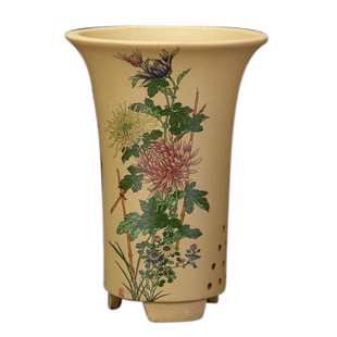 紫砂兰花盆春夏秋冬中号精品桌面绿植君子兰蕙建春兰简约家用特价