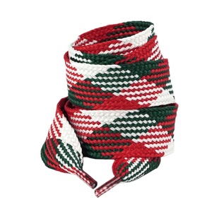 适配匡威1970S鞋带圣诞节驯鹿姜饼人红绿色帆布鞋鞋绳3cm加宽带子