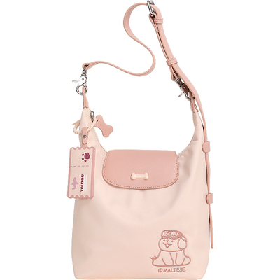 TOUTOU线条小狗托特包2025新款大容量轻便单肩包通勤旅行斜挎包女