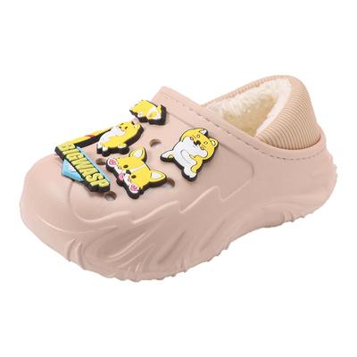大黄蜂卡通小孩秋冬轻便棉鞋静音