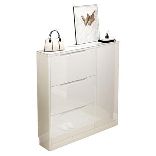 超薄岩板鞋柜烤漆家用简约现代17cm入户门口小户型翻斗门厅玄关柜