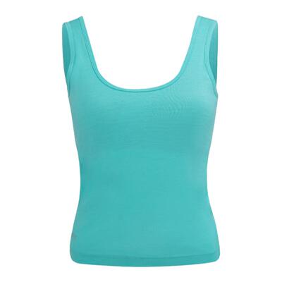 美丽诺羊毛保暖背心一体胸垫吊带