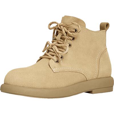 天美意冬新款商场同款厚底户外工装短靴女马丁靴BK351DD4