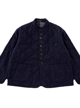 现货双面穿保暖菱格棉服外套女