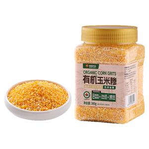 辉业南湖农场有机玉米糁380g罐装小碴子细玉米渣子粥小粒软糯黏