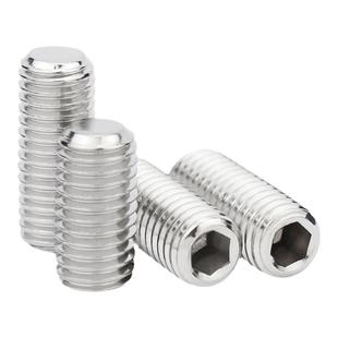 平端紧定304/12.9不锈钢内六角螺钉无头机米顶丝止付螺丝M3M4M5M6