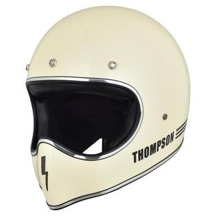 汤普森电动车3C复古头盔玻璃钢闪电骑士MT05摩托车踏板全覆式全盔