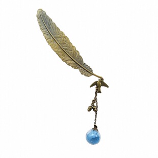 永生花绣球小鸟森林系铜书签毕业文艺小礼物品文创手账