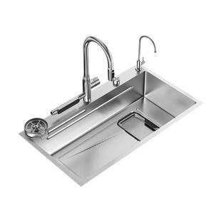 unaxi-X65pro新品大单槽304不锈钢水槽厨房洗碗槽原色水池洗菜盆