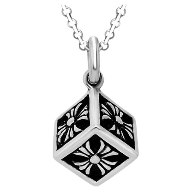 日韩朋克霸气项链潮男士个性十字架吊坠钛钢嘻哈饰品简约学生搭配