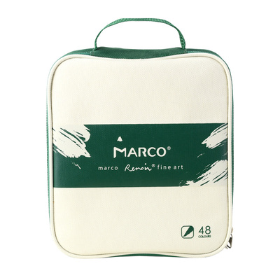 MARCO马可雷诺阿软头直液式丙烯马克笔小学生美术专用72色水彩笔儿童可水洗48色画画笔幼儿园水性彩笔彩色笔