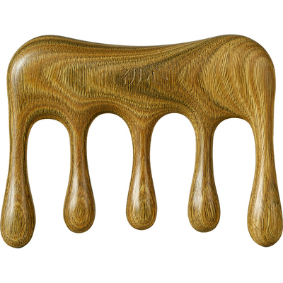 初心绿檀指扣经络梳女士家用