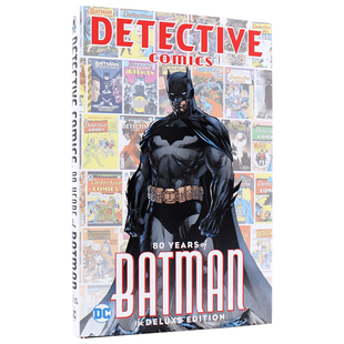 预售英文原版 DC侦探漫画 蝙蝠侠80周年精装收藏纪念豪华版Detective Comics: 80 Years of Batman Deluxe Edition全彩版周边书