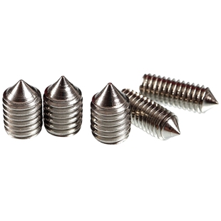 QD12.9级/黑色304不锈钢尖头紧定螺丝内六角螺钉止付机米顶M3-M16