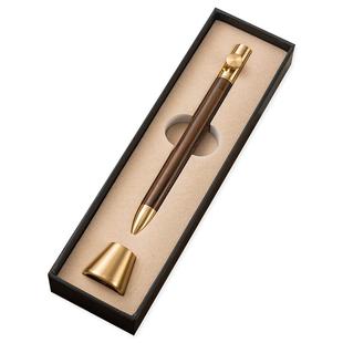 商务办公实木质签字笔定制logo刻字金属木杆中性笔男士女士高档精致礼品檀木笔宝珠笔纪念品学生送老师礼物