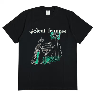 Violent Femmes暴力淑女乐队美式复古独立摇滚chic嘻哈短袖T恤