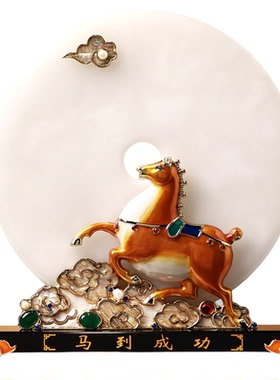 2026新款轻奢高档珐琅彩摆件