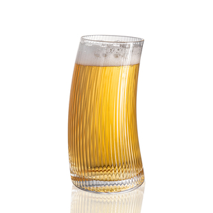 轻奢创意水晶玻璃啤酒杯家用大容量精酿专用扎啤杯喝酒杯子套装