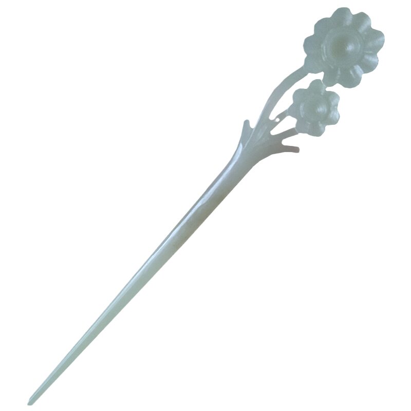 和田玉菊花玉簪太阳花大丽花朵发