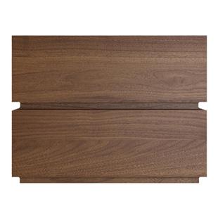 意式极简胡桃木色床头柜现代轻奢卧室ins风床边柜黑橡木纹床边柜