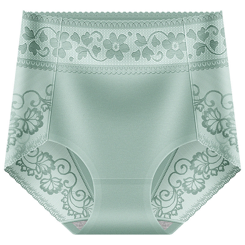蕾丝内裤女无痕纯棉抗菌高腰收腹