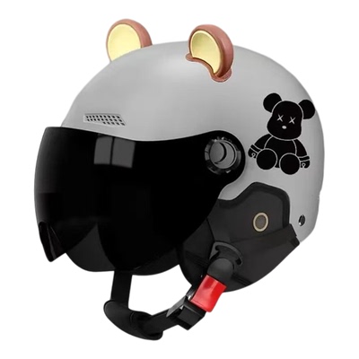 3C认证摩托车电动车头盔四季保暖