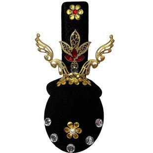 原创艺考古典舞剧目汉洛独舞发饰敦煌风飞天发包镀金飘逸古风头饰