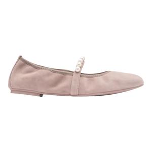 SW GOLDIE BALLET FLAT 2024春夏新款方头珍珠芭蕾鞋女平底单鞋女