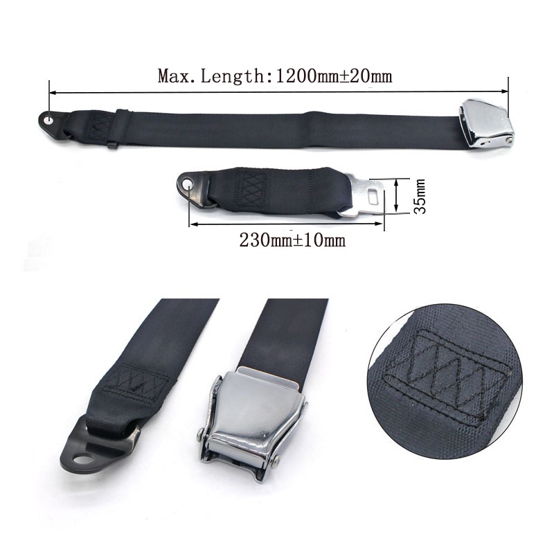 供应不锈钢飞机扣两点式安全带 房车安全带航空飞机扣安全带