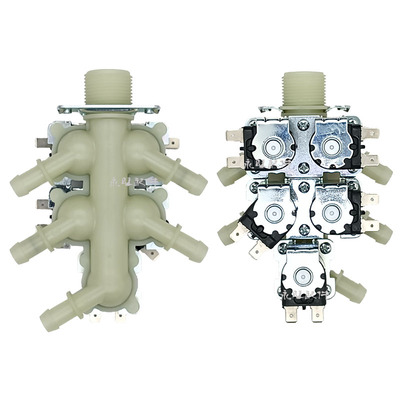 lg滚筒洗衣机进水开关五通电磁阀