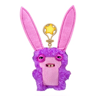 九木杂物社萌牙怪兽之钥匙扣系列第五代黑兔牙齿怪兽挂件生日礼物