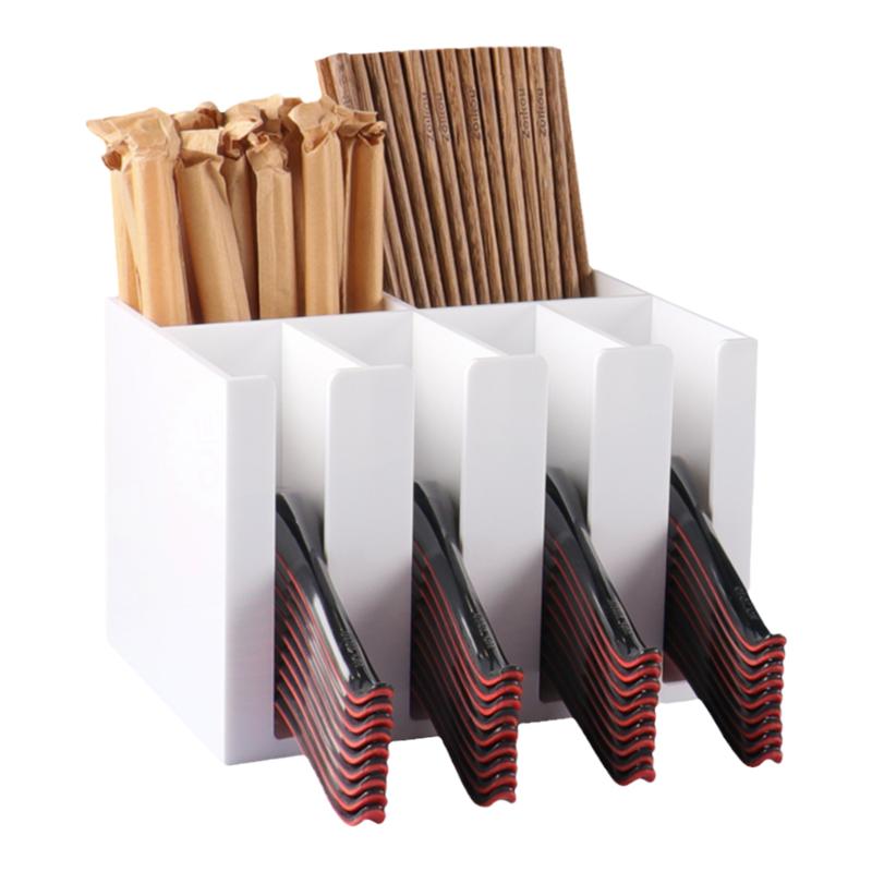 勺子收纳盒餐厅饭店筷子勺子架厨房汤勺沥水架商用自助吸管置物架