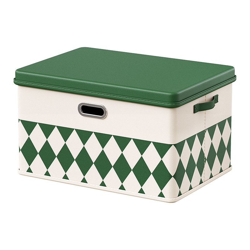 衣服收纳箱家用换季衣物棉麻整理盒大容量超大折叠加厚衣柜储物箱