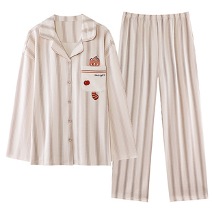 芬腾可安睡衣女款冬季纯棉布料100全棉女士2026正流行苹果家居服