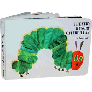 【中商原版】好饿的 饥饿的毛毛虫 绘本洞洞书0-3岁撕不烂The Very Hungry Caterpillar英语启蒙eric carle卡尔翻翻纸板书英?