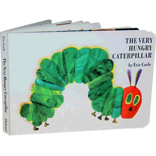 【中商原版】好饿的 饥饿的毛毛虫 绘本洞洞书0-3岁撕不烂The Very Hungry Caterpillar英语启蒙eric carle卡尔翻翻纸板书英?