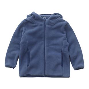 日系简约~儿童摇粒绒外套背心秋冬男童连帽衫夹克男孩马夹110-180