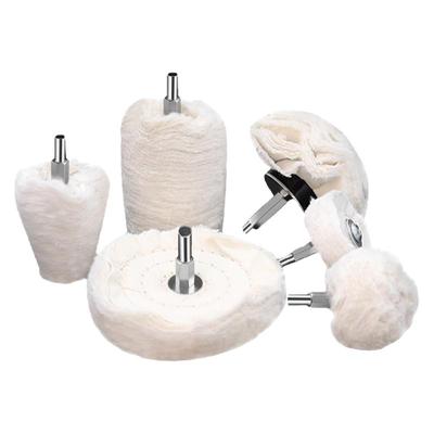 带柄布轮磨头镜面6mm柄抛光轮